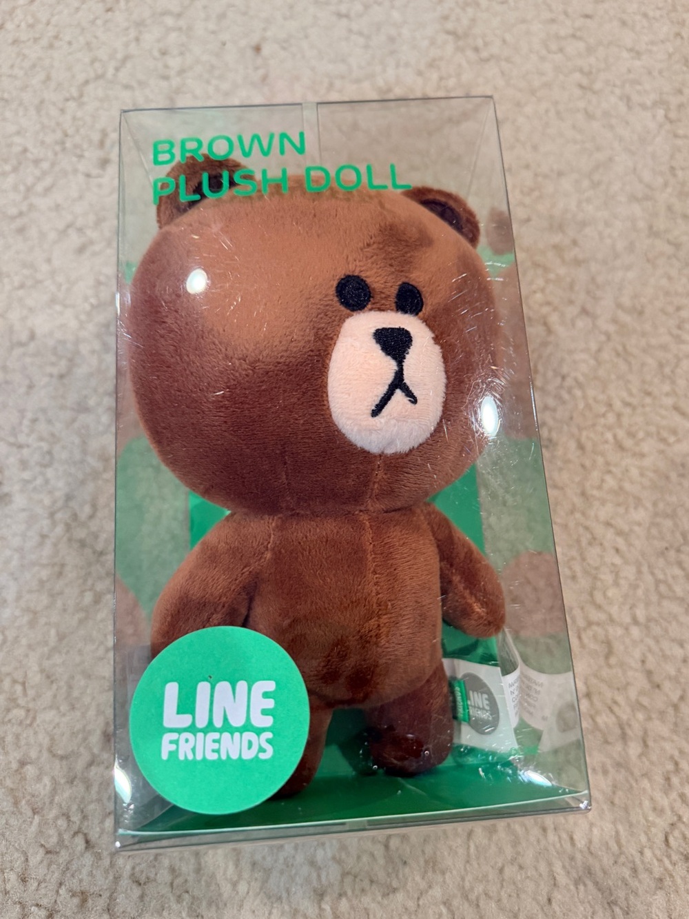 FRIENDS Brown Plush Bear with Cream Face Detail